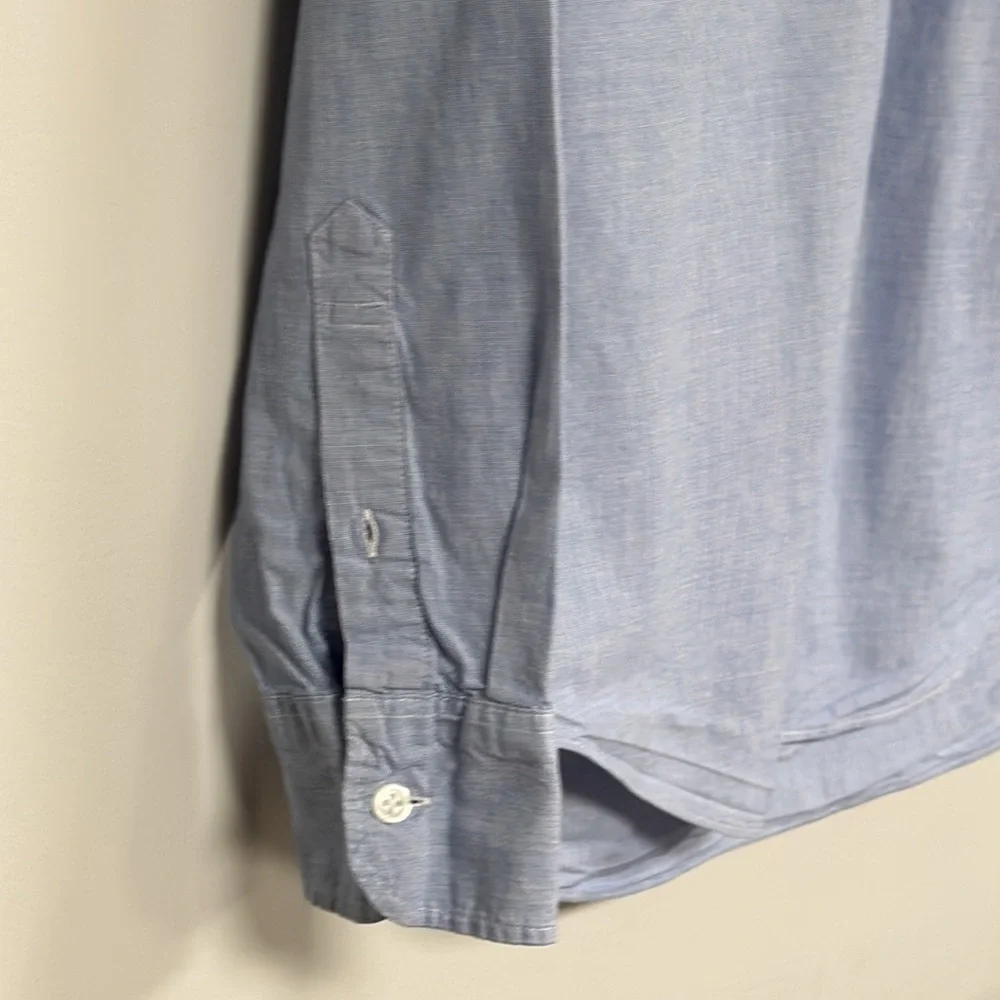 J Crew Mercantile Flex Fit Button Down shirt Blue, Small,  button collar cuffs